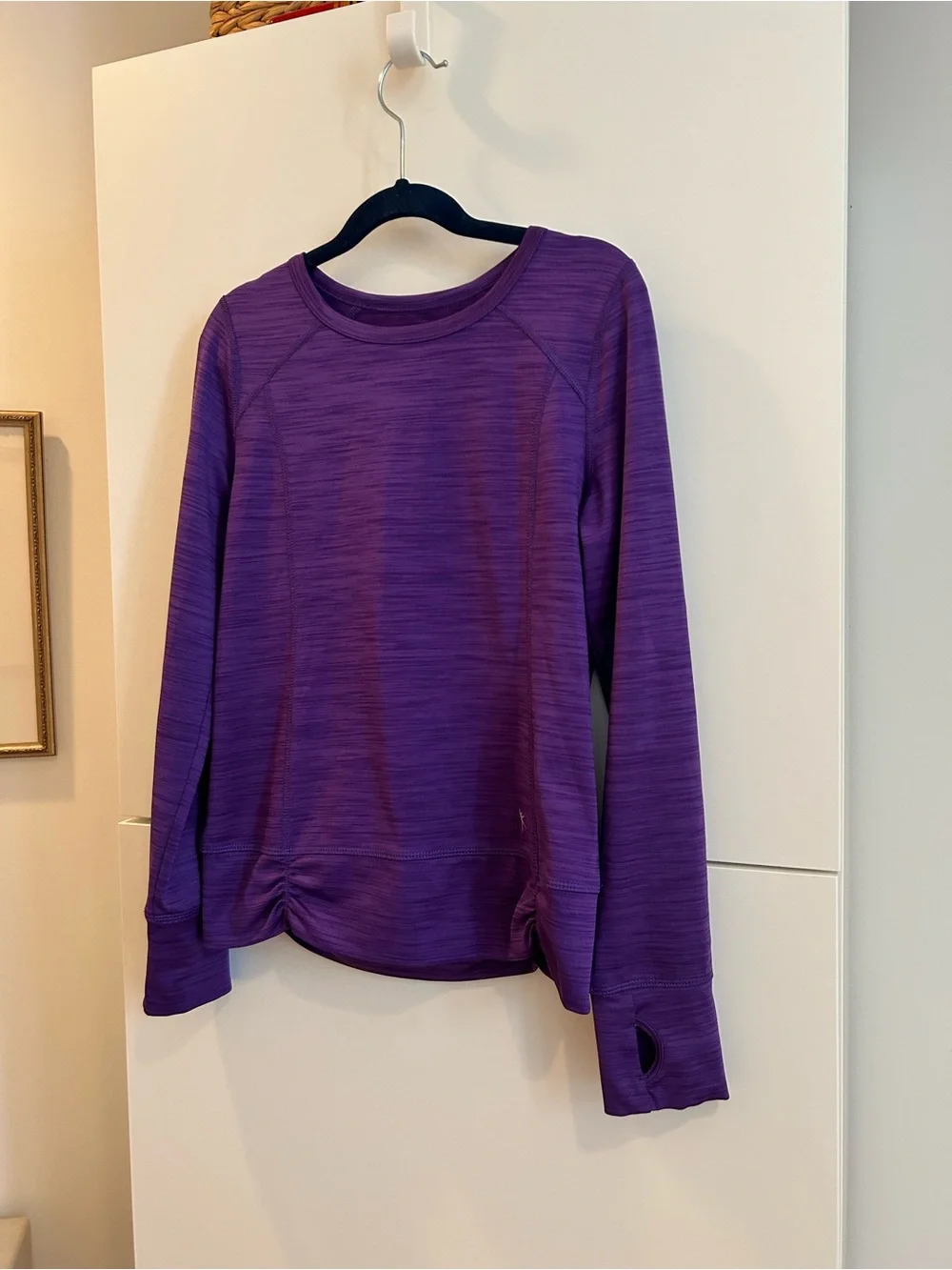 Danskin Now Purple Long Sleeve Active Dance Top - Size L/G (10/12)